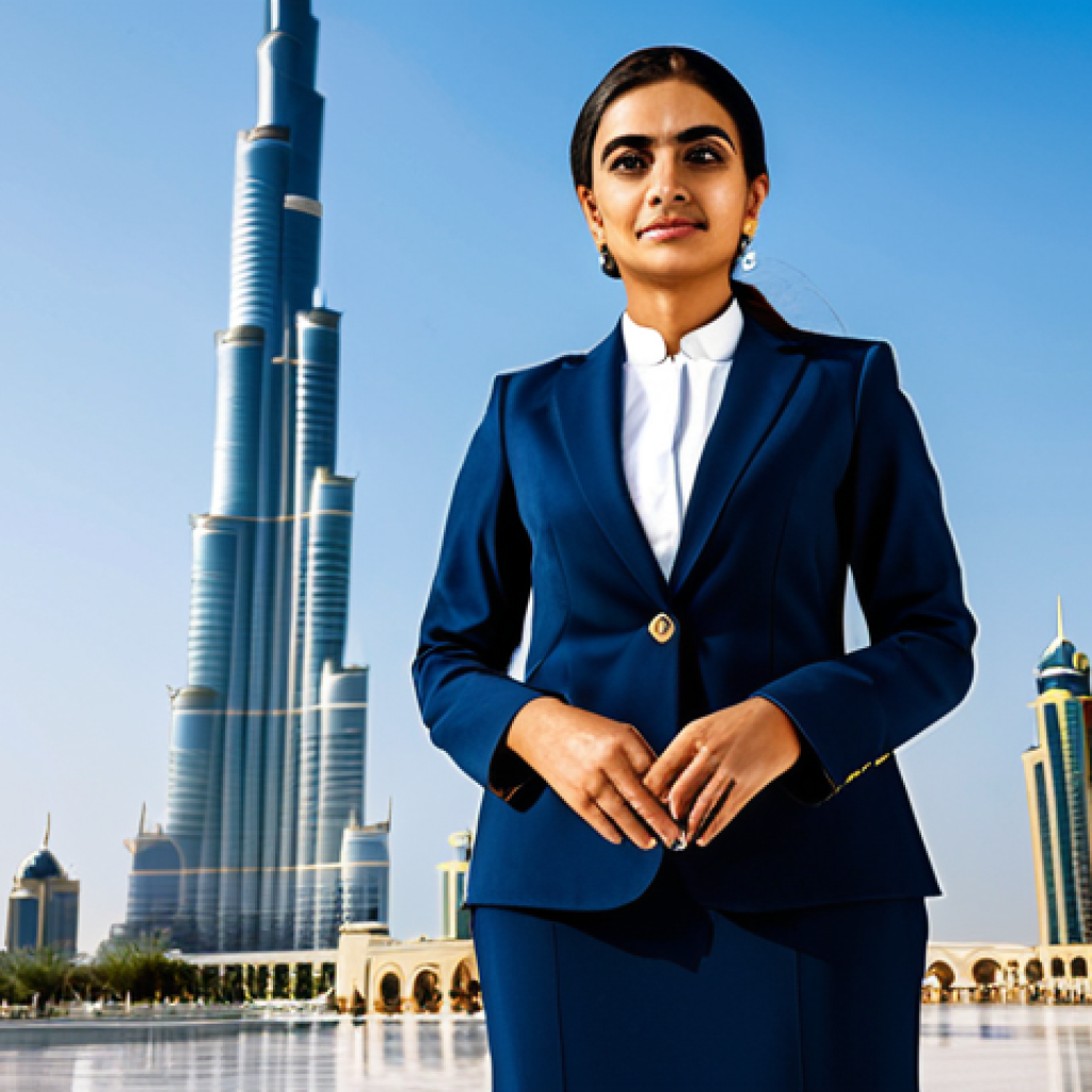 디지털화폐의 탈세 문제 - **Business Professional in Dubai:** "A successful Emirati businesswoman in a modern, modest business...